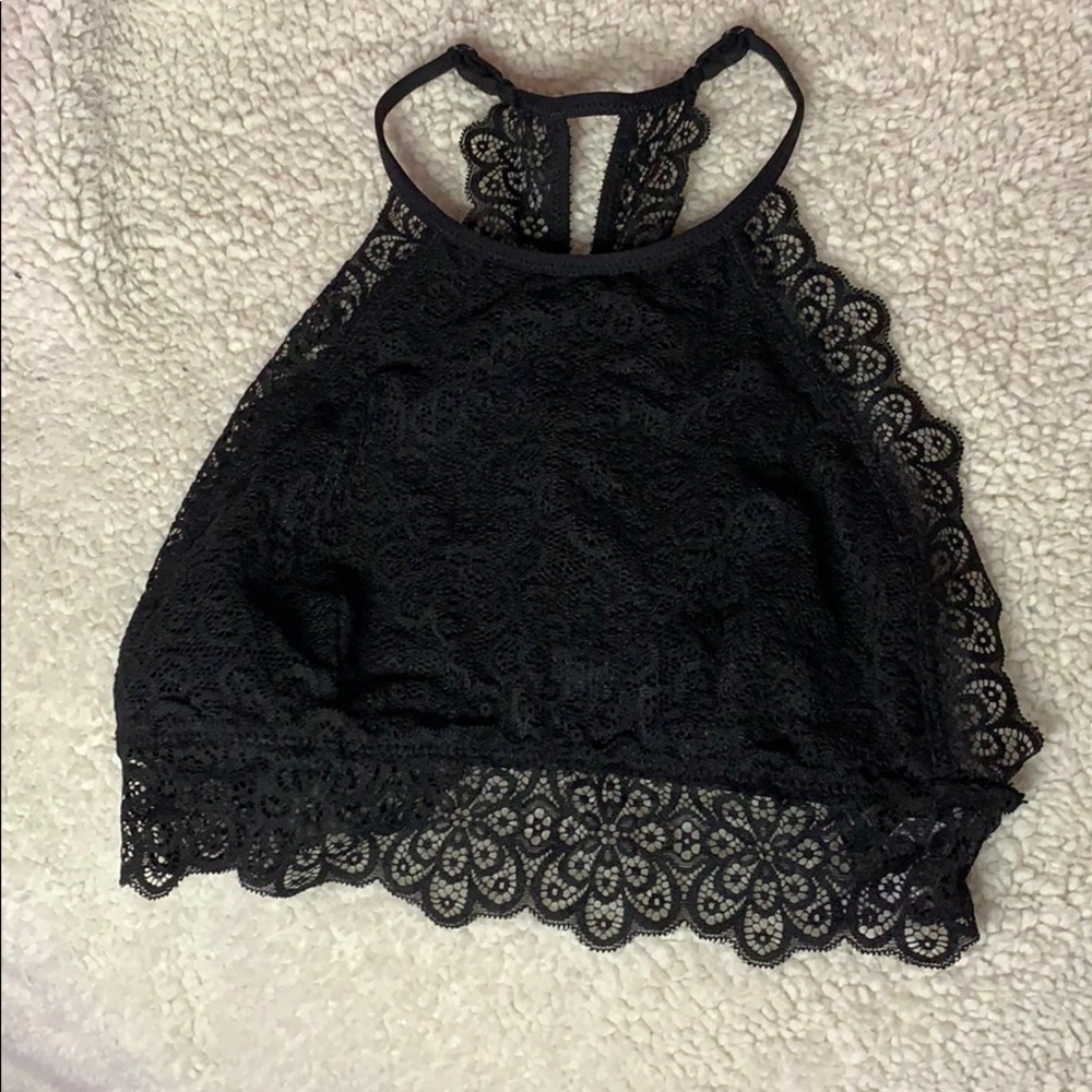 aerie halter lace bralette